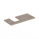 Geberit One blat 104,2x47,3 cm do umywalki nablatowej w kształcie misy lewy orzech hickory 505.294.00.6