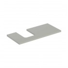 Geberit One blat 104,2x47,3 cm do umywalki nablatowej w kształcie misy lewy szary beżowy 505.294.00.7