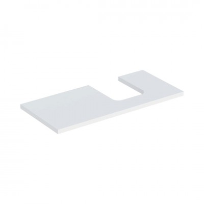 Geberit One blat 104,2x47,3 cm do umywalki nablatowej w kształcie misy prawy biały połysk 505.314.00.1