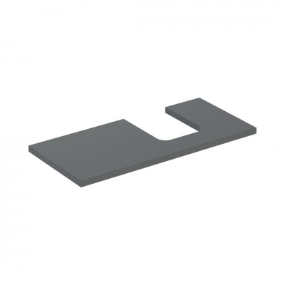 Geberit One blat 104,2x47,3 cm do umywalki nablatowej w kształcie misy prawy lava mat 505.314.00.3