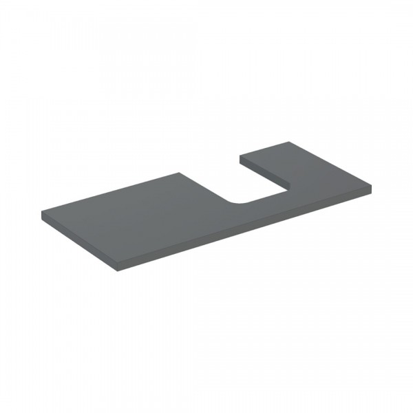 Geberit One blat 104,2x47,3 cm do umywalki nablatowej w kształcie misy prawy lava mat 505.314.00.3
