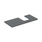 Geberit One blat 104,2x47,3 cm do umywalki nablatowej w kształcie misy prawy lava mat 505.314.00.3