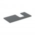 Geberit One blat 104,2x47,3 cm do umywalki nablatowej w kształcie misy prawy lava mat 505.314.00.3