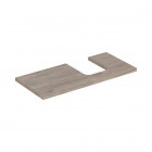 Geberit One blat 104,2x47,3 cm do umywalki nablatowej w kształcie misy prawy orzech hickory 505.314.00.6