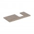 Geberit One blat 104,2x47,3 cm do umywalki nablatowej w kształcie misy prawy orzech hickory 505.314.00.6