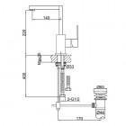 Kohlman Excelent bateria umywalkowa stojąca wysoka QB150H