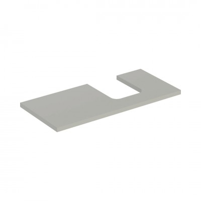 Geberit One blat 104,2x47,3 cm do umywalki nablatowej w kształcie misy prawy szarobeżowy 505.314.00.7