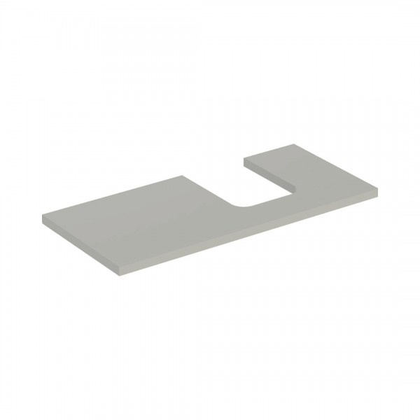 Geberit One blat 104,2x47,3 cm do umywalki nablatowej w kształcie misy prawy szarobeżowy 505.314.00.7