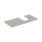 Geberit One blat 104,2x47,3 cm do umywalki nablatowej w kształcie misy prawy szarobeżowy 505.314.00.7