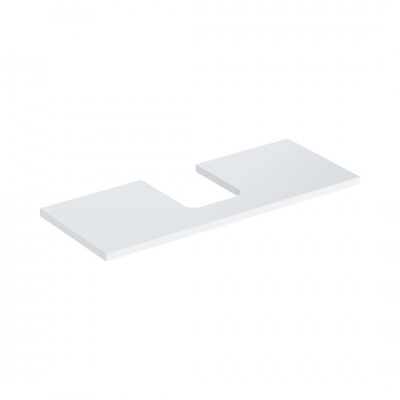 Geberit One blat 119x47,3 cm do umywalki nablatowej w kształcie misy biały połysk 505.275.00.1