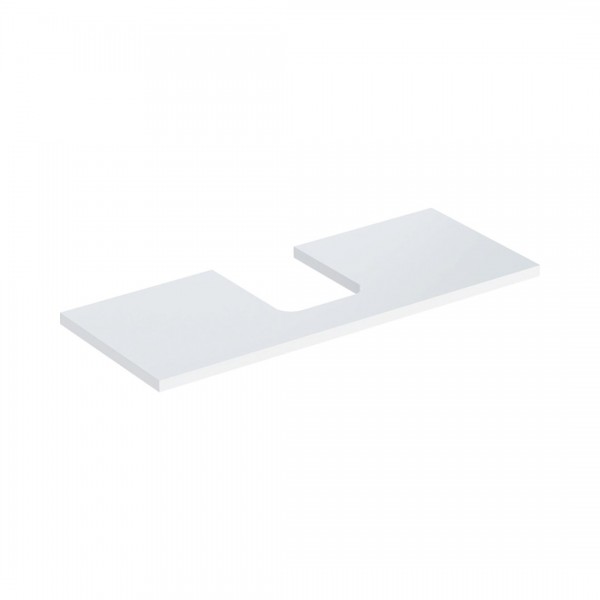 Geberit One blat 119x47,3 cm do umywalki nablatowej w kształcie misy biały połysk 505.275.00.1