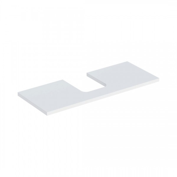 Geberit One blat 119x47,3 cm do umywalki nablatowej w kształcie misy biały mat 505.275.00.2