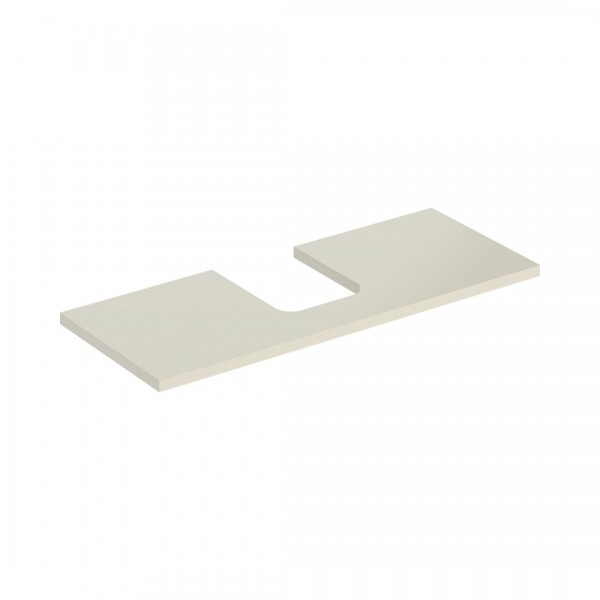 Geberit One blat 119x47,3 cm do umywalki nablatowej w kształcie misy szary piaskowy połysk 505.275.00.4