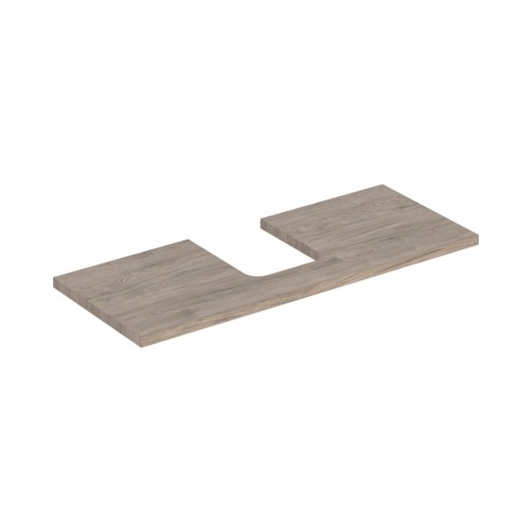 Geberit One blat 119x47,3 cm do umywalki nablatowej w kształcie misy orzech hickory 505.275.00.6
