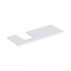 Geberit One blat 119x47,3 cm do umywalki nablatowej w kształcie misy lewy biały mat 505.295.00.2