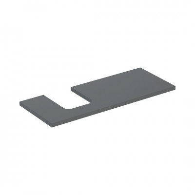Geberit One blat 119x47,3 cm do umywalki nablatowej w kształcie misy lewy lava mat 505.295.00.3
