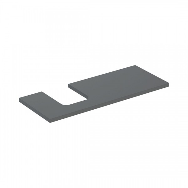 Geberit One blat 119x47,3 cm do umywalki nablatowej w kształcie misy lewy lava mat 505.295.00.3