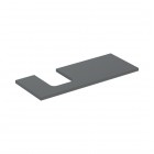 Geberit One blat 119x47,3 cm do umywalki nablatowej w kształcie misy lewy lava mat 505.295.00.3