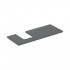 Geberit One blat 119x47,3 cm do umywalki nablatowej w kształcie misy lewy lava mat 505.295.00.3