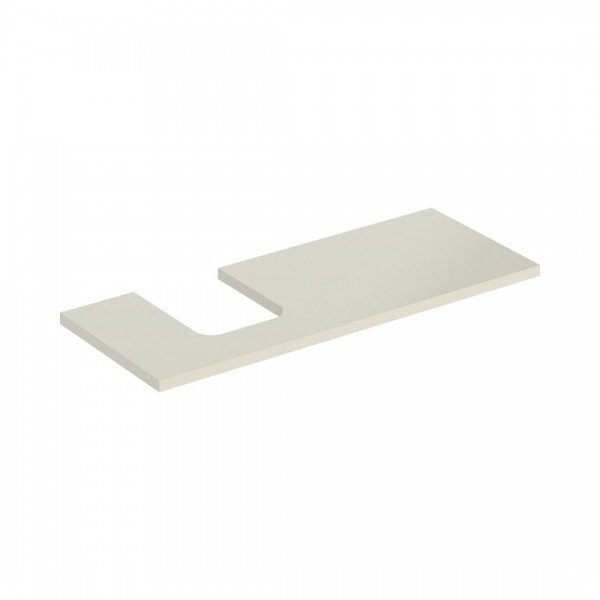 Geberit One blat 119x47,3 cm do umywalki nablatowej w kształcie misy lewy szary piaskowy mat 505.295.00.4