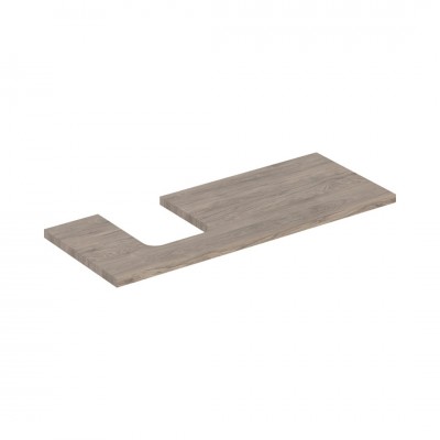 Geberit One blat 119x47,3 cm do umywalki nablatowej w kształcie misy lewy orzech hickory 505.295.00.6