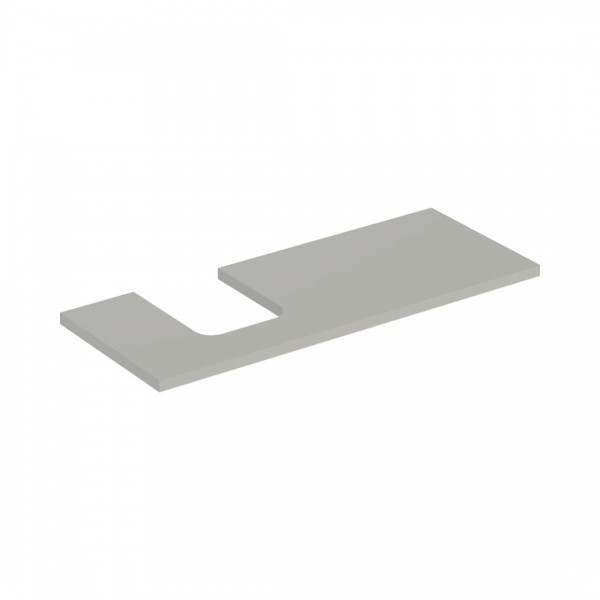 Geberit One blat 119x47,3 cm do umywalki nablatowej w kształcie misy lewy szary beżowy 505.295.00.7