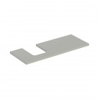 Geberit One blat 119x47,3 cm do umywalki nablatowej w kształcie misy lewy szary beżowy 505.295.00.7