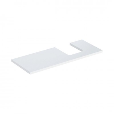 Geberit One blat 119x47,3 cm do umywalki nablatowej w kształcie misy prawy biały połysk 505.315.00.1
