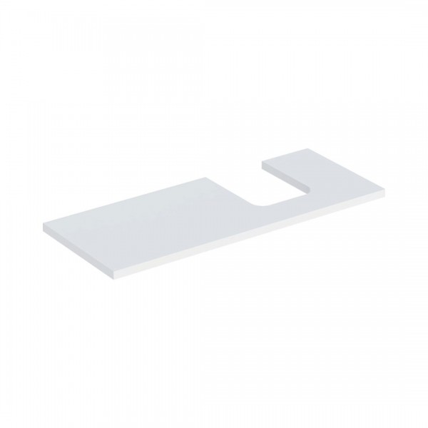 Geberit One blat 119x47,3 cm do umywalki nablatowej w kształcie misy prawy biały mat 505.315.00.2