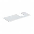 Geberit One blat 119x47,3 cm do umywalki nablatowej w kształcie misy prawy biały mat 505.315.00.2