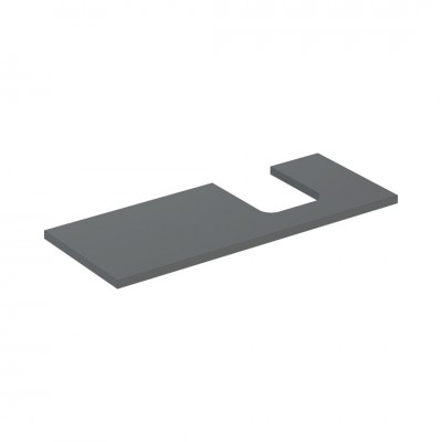 Geberit One blat 119x47,3 cm do umywalki nablatowej w kształcie misy prawy lava mat 505.315.00.3