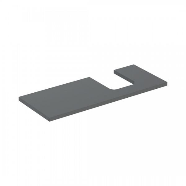 Geberit One blat 119x47,3 cm do umywalki nablatowej w kształcie misy prawy lava mat 505.315.00.3