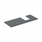 Geberit One blat 119x47,3 cm do umywalki nablatowej w kształcie misy prawy lava mat 505.315.00.3