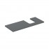 Geberit One blat 119x47,3 cm do umywalki nablatowej w kształcie misy prawy lava mat 505.315.00.3
