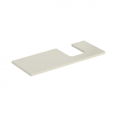 Geberit One blat 119x47,3 cm do umywalki nablatowej w kształcie misy prawy szary piaskowy mat 505.315.00.4