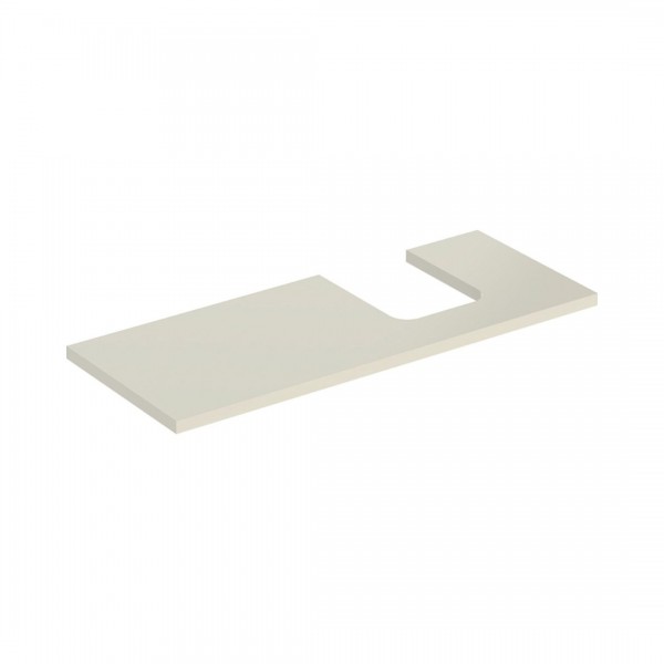 Geberit One blat 119x47,3 cm do umywalki nablatowej w kształcie misy prawy szary piaskowy mat 505.315.00.4