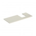 Geberit One blat 119x47,3 cm do umywalki nablatowej w kształcie misy prawy szary piaskowy mat 505.315.00.4