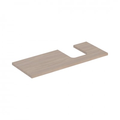 Geberit One blat 119x47,3 cm do umywalki nablatowej w kształcie misy prawy dąb 505.315.00.5
