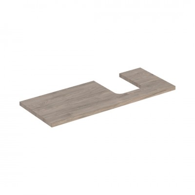 Geberit One blat 119x47,3 cm do umywalki nablatowej w kształcie misy prawy orzech hickory 505.315.00.6