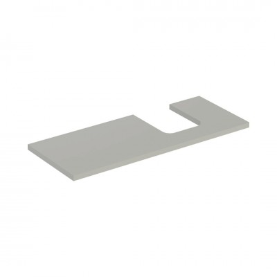 Geberit One blat 119x47,3 cm do umywalki nablatowej w kształcie misy prawy szary beżowy mat 505.315.00.7