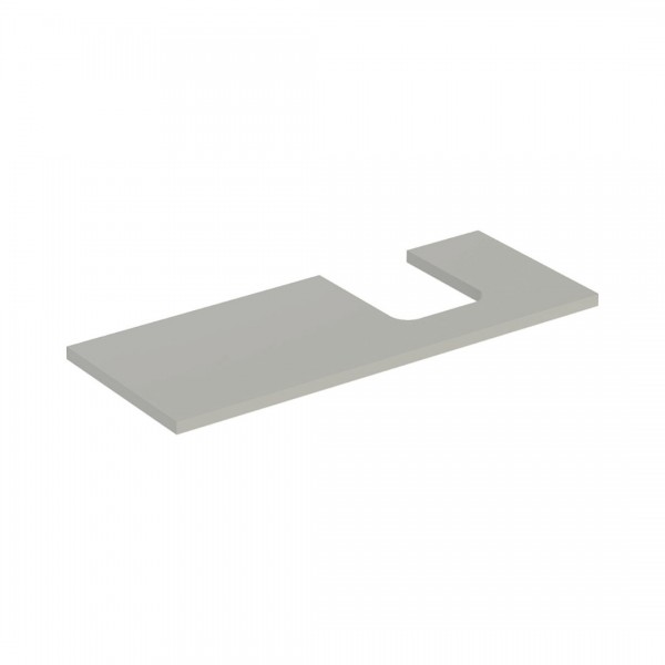 Geberit One blat 119x47,3 cm do umywalki nablatowej w kształcie misy prawy szary beżowy mat 505.315.00.7