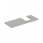 Geberit One blat 119x47,3 cm do umywalki nablatowej w kształcie misy prawy szary beżowy mat 505.315.00.7