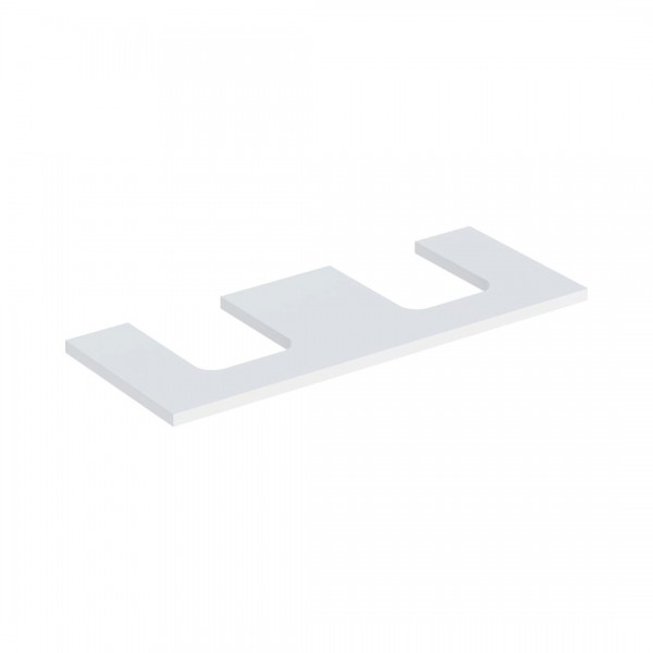 Geberit One blat 119x47,3 cm do umywalki nablatowej w kształcie misy biały mat 505.335.00.2