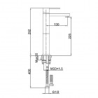 Kohlman Excelent bateria umywalkowa stojąca wysoka QB170H