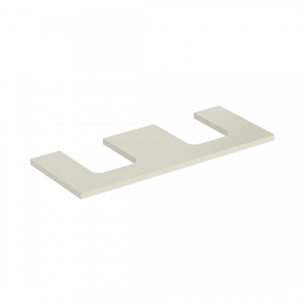 Geberit One blat 119x47,3 cm do umywalki nablatowej w kształcie misy szary piaskowy połysk 505.335.00.4