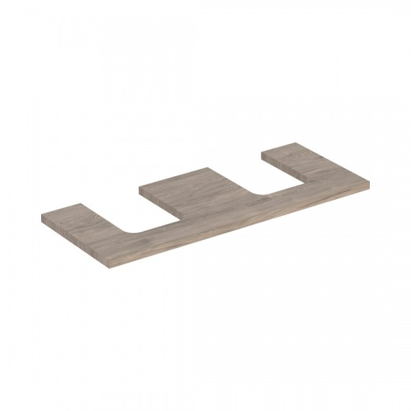 Geberit One blat 119x47,3 cm do umywalki nablatowej w kształcie misy orzech hickory 505.335.00.6