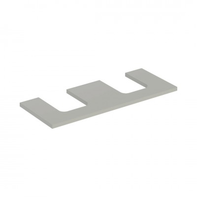 Geberit One blat 119x47,3 cm do umywalki nablatowej w kształcie misy szary beżowy mat 505.335.00.7