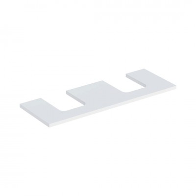 Geberit One blat 133.8x47,3 cm do umywalki nablatowej w kształcie misy biały mat 505.276.00.2