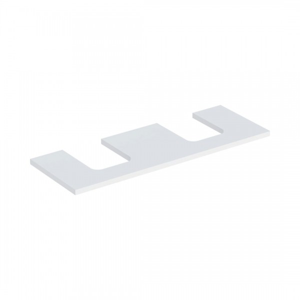Geberit One blat 133.8x47,3 cm do umywalki nablatowej w kształcie misy biały mat 505.276.00.2