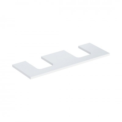 Geberit One blat 133.8x47,3 cm do umywalki nablatowej w kształcie misy biały połysk 505.276.00.1